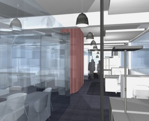 Achermann AG, Kloten | Zentrale Sitzungszimmer aus Glas widerspiegeln die transparente Firmenkultur