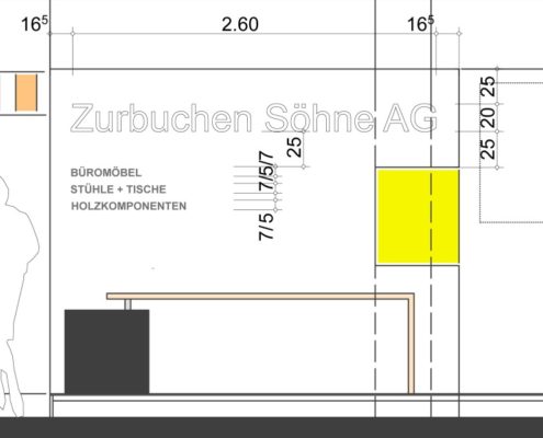 Zurbuchen AG, Bauarena | Detailplan Beschriftungen