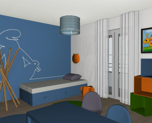 Individuelle Raumgestaltung | Visualisierung eines Kinderzimmers